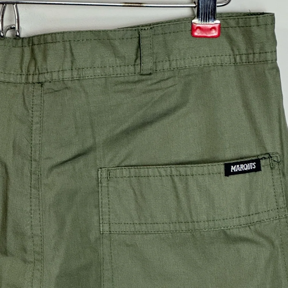 Vintage Marquis Convertible Zip-Off Cargo Pants – Olive Green – Size 30x30